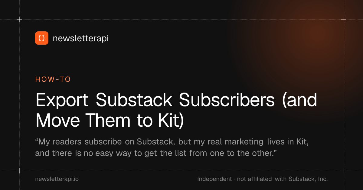 Cover image: Export Substack Subscribers (and Move Them to Kit)